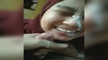 Skandal Ukhti Jilbab Coklat Kena Croot Muka HD